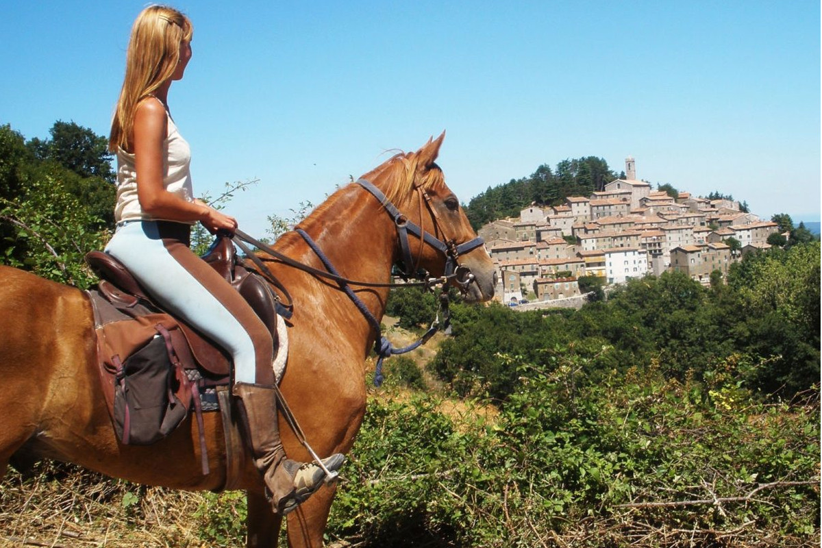 Argentinian girl riding