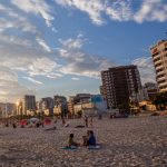 Cityscape and Sandy Shores