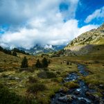 mountain stream in the french pyrenees