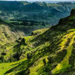 lush green valley in ethiopia