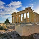 parthenon at sunrise in athens