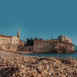 beach and church in montenegro