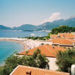 beach and mountains in montenegro