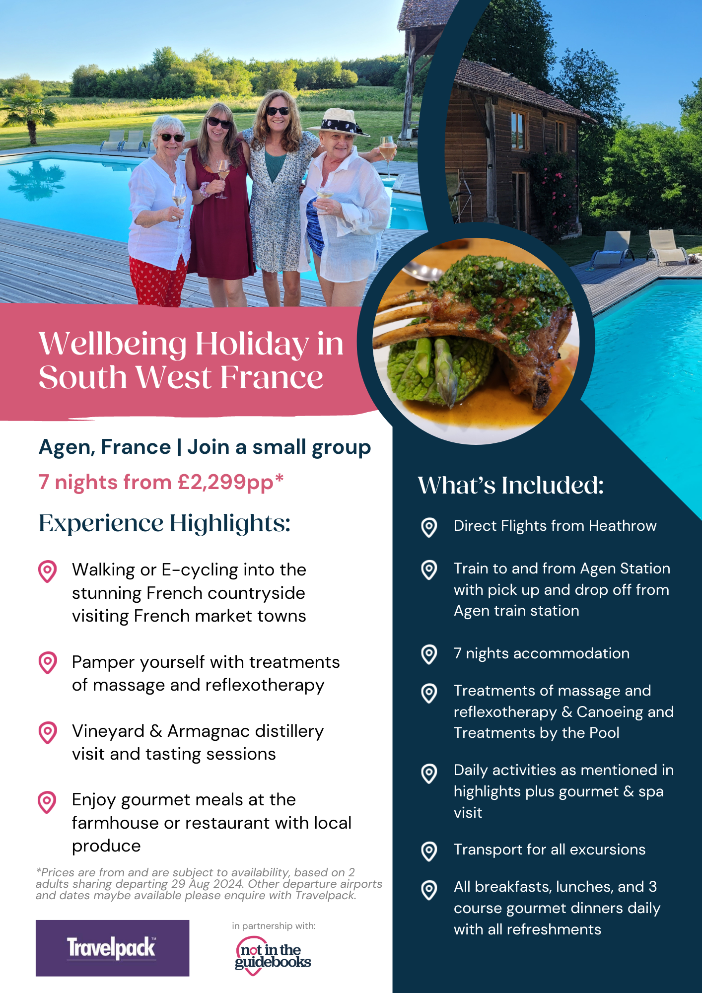 Wellbeing Holiday in South West France