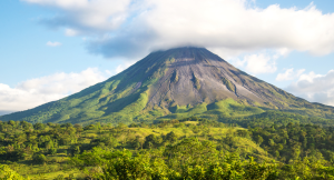 Costa Rica Arenal volcano in summer