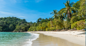 Manuel Antonio secluded beach Costa Rica