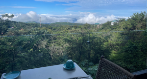 Balcony view in Koora Hotel in Monteverde, Costa Rica