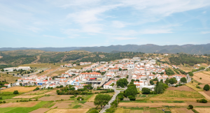 Birds eye image of aljezur, portugal