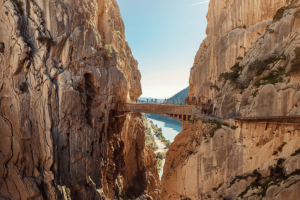 caminito del rey mountanis in andalusia spain