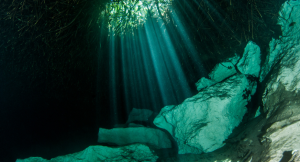 Tulum Mayan underworld cenote in Mexico