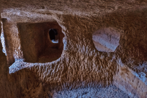 Moorish caves and blue springs in Bocairent in Spain