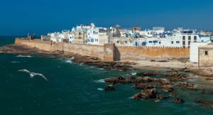 view from the coast of Essaouira in Morocco 